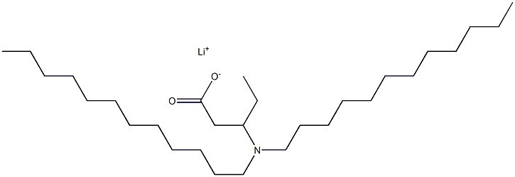 3-(Didodecylamino)valeric acid lithium salt 结构式