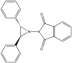 2-[(2S,3S)-2,3-Diphenylaziridine-1-yl]-2H-isoindole-1,3-dione 结构式