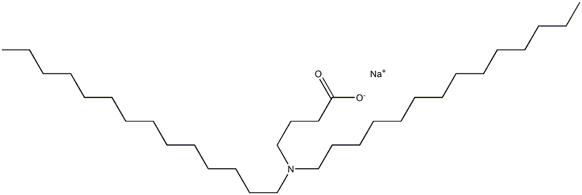 4-(Ditetradecylamino)butyric acid sodium salt 结构式