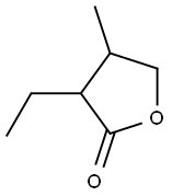 3-Ethyl-4-methyltetrahydrofuran-2-one 结构式