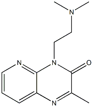 4-[2-(Dimethylamino)ethyl]-2-methylpyrido[2,3-b]pyrazin-3(4H)-one 结构式