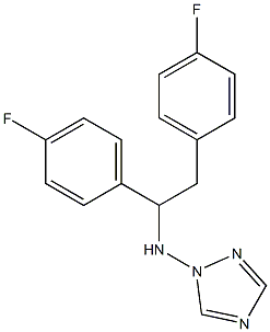 N-[1,2-Bis(4-fluorophenyl)ethyl]-1H-1,2,4-triazol-1-amine 结构式