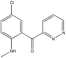 [2-(Methylamino)-5-chlorophenyl](pyridazin-3-yl)methanone 结构式