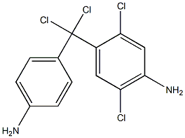 (4-Aminophenyl)(4-amino-2,5-dichlorophenyl)dichloromethane 结构式