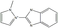 2-[(1-Methyl-1H-pyrazol-2-ium)-2-yl]-1H-benzimidazol-1-ide 结构式