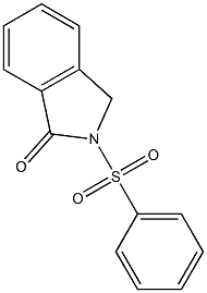 2-(Phenylsulfonyl)-2H-isoindol-1(3H)-one 结构式