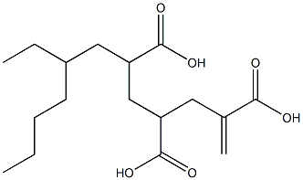 1-Hexene-2,4,6-tricarboxylic acid 6-(2-ethylhexyl) ester 结构式