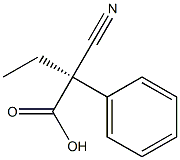 [R,(-)]-2-Cyano-2-phenylbutyric acid 结构式