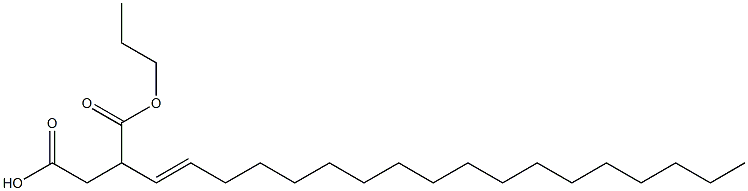 3-(1-Octadecenyl)succinic acid 1-hydrogen 4-propyl ester 结构式