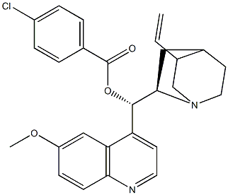 (8R,9S)-6'-Methoxycinchonan-9-ol (4-chlorobenzoate) 结构式