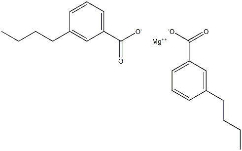 Bis(3-butylbenzoic acid)magnesium salt 结构式