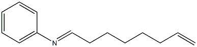 N-(7-Octen-1-ylidene)aniline 结构式