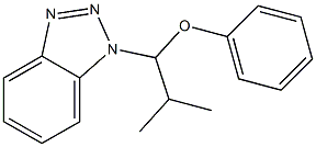 1-[1-Phenoxy-2-methylpropyl]-1H-benzotriazole 结构式