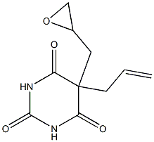 5-Allyl-5-(oxiranylmethyl)barbituric acid 结构式
