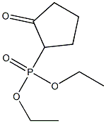 (2-Oxocyclopentyl)phosphonic acid diethyl ester 结构式