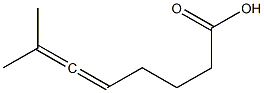 7-Methyl-5,6-octadienoic acid 结构式