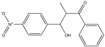 1-Phenyl-2-methyl-3-(4-nitrophenyl)-3-hydroxy-1-propanone 结构式
