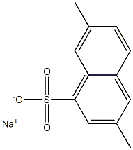 3,7-Dimethyl-1-naphthalenesulfonic acid sodium salt 结构式