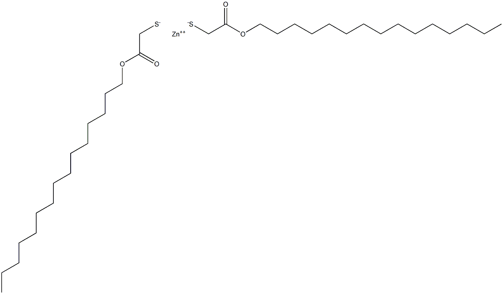 Zinc bis[(pentadecyloxycarbonyl)methanethiolate] 结构式
