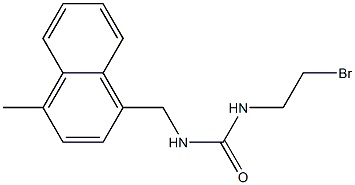 1-(2-Bromoethyl)-3-[(4-methyl-1-naphtyl)methyl]urea 结构式