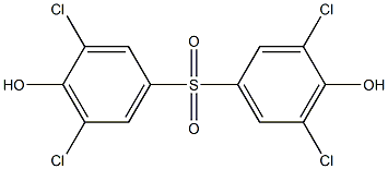 Bis(4-hydroxy-3,5-dichlorophenyl) sulfone 结构式