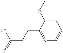 3-(3-Methoxy-2-pyridinyl)propanoic acid 结构式