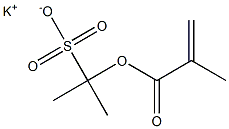 2-(Methacryloyloxy)-2-propanesulfonic acid potassium salt 结构式