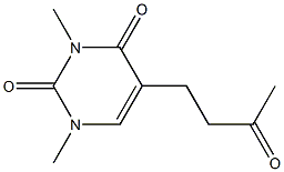 5-(3-Oxobutyl)-1,3-dimethylpyrimidine-2,4(1H,3H)-dione 结构式