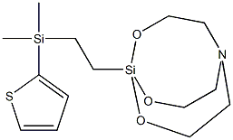 1-[2-[Dimethyl(2-thienyl)silyl]ethyl]-2,8,9-trioxa-5-aza-1-silabicyclo[3.3.3]undecane 结构式