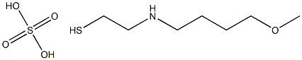 2-(4-Methoxybutyl)aminoethanethiol sulfate 结构式