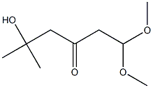 5-Hydroxy-1,1-dimethoxy-5-methyl-3-hexanone 结构式