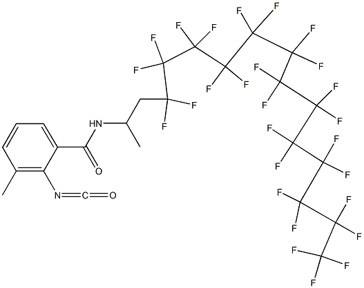 2-Isocyanato-3-methyl-N-[2-(heptacosafluorotridecyl)-1-methylethyl]benzamide 结构式