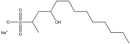 4-Hydroxytridecane-2-sulfonic acid sodium salt 结构式