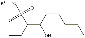 4-Hydroxynonane-3-sulfonic acid potassium salt 结构式