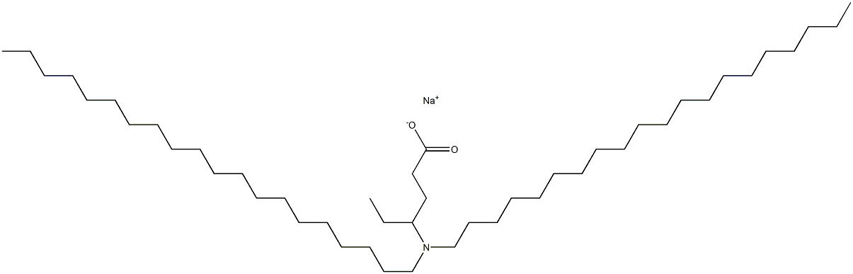 4-(Diicosylamino)hexanoic acid sodium salt 结构式