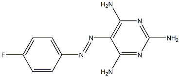 5-(p-Fluorophenylazo)-2,4,6-pyrimidinetriamine 结构式