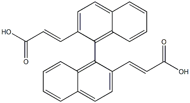 1,1'-Binaphthalene-2,2'-bisacrylic acid 结构式