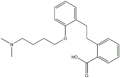 2-[2-[2-(4-Dimethylaminobutoxy)phenyl]ethyl]benzoic acid 结构式
