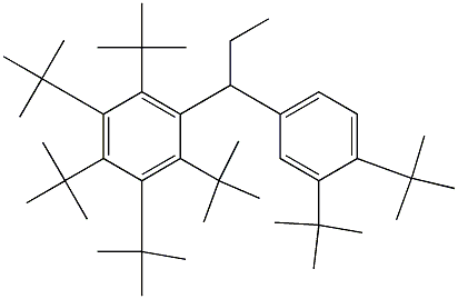 1-(Penta-tert-butylphenyl)-1-(3,4-di-tert-butylphenyl)propane 结构式