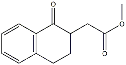 1-Oxo-1,2,3,4-tetrahydronaphthalene-2-acetic acid methyl ester 结构式