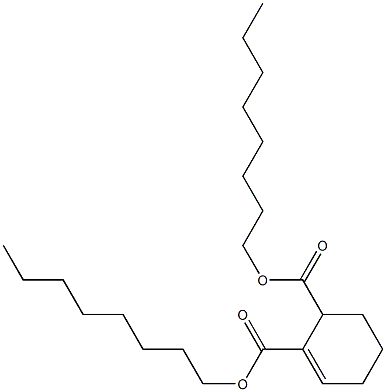 1-Cyclohexene-2,3-dicarboxylic acid dioctyl ester 结构式