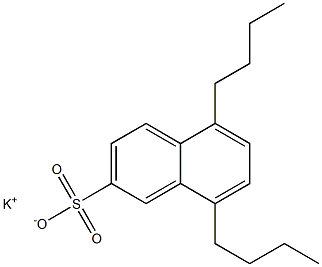 5,8-Dibutyl-2-naphthalenesulfonic acid potassium salt 结构式