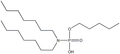 N,N-Diheptylamidophosphoric acid hydrogen pentyl ester 结构式