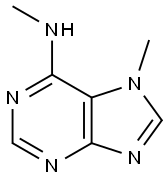 N,7-Dimethyl-7H-purine-6-amine 结构式