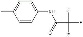 N-(4-Methylphenyl)-2,2,2-trifluoroacetamide 结构式