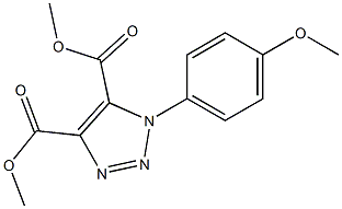 1-(4-Methoxyphenyl)-1H-1,2,3-triazole-4,5-dicarboxylic acid dimethyl ester 结构式