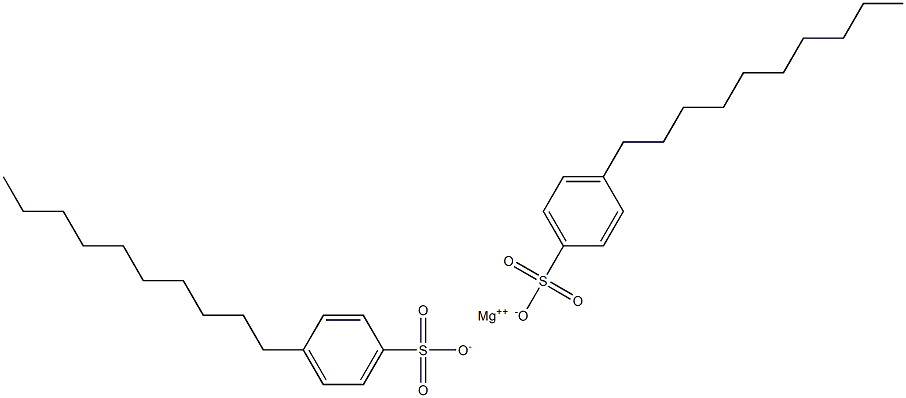 Bis(4-decylbenzenesulfonic acid)magnesium salt 结构式