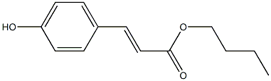 p-Hydroxycinnamic acid butyl ester 结构式