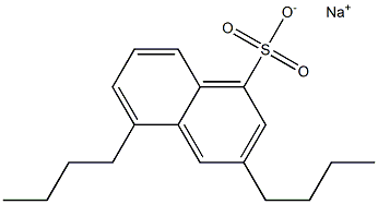 3,5-Dibutyl-1-naphthalenesulfonic acid sodium salt 结构式