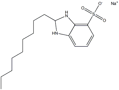 2,3-Dihydro-2-nonyl-1H-benzimidazole-4-sulfonic acid sodium salt 结构式